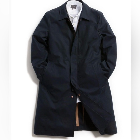 The Ventile® Mac - Midnight Navy - Private white vc the ventile Mac 3.0 men coat - Picture 1 of 9